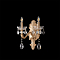 Crystal Lux ELIZABETH AP2 BRASS